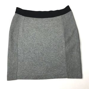 Alexander Wang Gray Ribbed Knit Mini Skirt